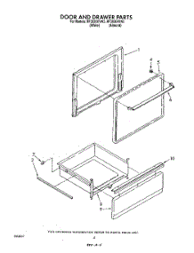 04 - Door And Drawer parts for Whirlpool Range RF3020XVN3 / from AppliancePartsPros.com