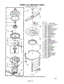 07 - Pump And Motor parts for Whirlpool SDU45011 / from AppliancePartsPros.com