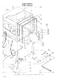 02 - Tub parts for Whirlpool Dishwasher SHU55000 / from AppliancePartsPros.com