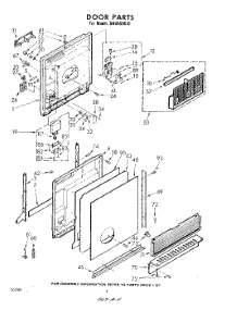 04 - Door parts for Whirlpool Dishwasher SHU55000 / from AppliancePartsPros.com