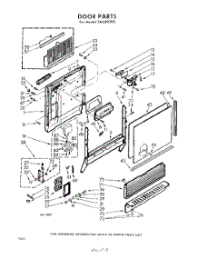 02 - Door parts for Whirlpool SAU450P0 / from AppliancePartsPros.com