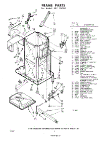 02 - Frame parts for Whirlpool Compactor SXC300W2 / from AppliancePartsPros.com