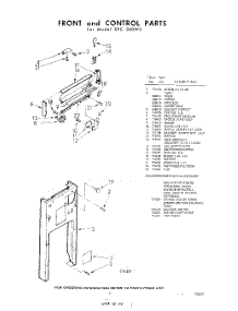 05 - Front And Control , Lit / Optional parts for Whirlpool Compactor SXC300W2 / from AppliancePartsPros.com