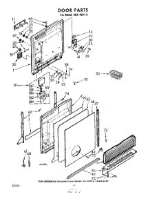 04 - Door parts for Whirlpool SDU45012 / from AppliancePartsPros.com