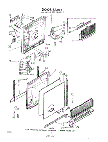 04 - Door parts for Whirlpool SDU50000 / from AppliancePartsPros.com
