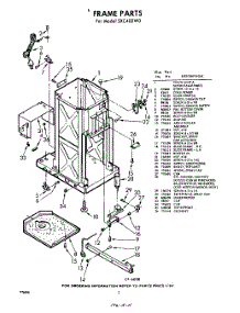 02 - Frame parts for Whirlpool Compactor SXC400W0 / from AppliancePartsPros.com