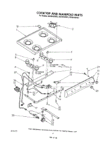 04 - Cooktop And Manifold , Literature A parts for Whirlpool Range SS3004SRN4 / from AppliancePartsPros.com