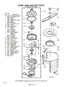 06 - Pump And Motor parts for Whirlpool SAU450P3 / from AppliancePartsPros.com