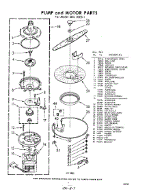 07 - Pump And Motor parts for Whirlpool SDU50001 / from AppliancePartsPros.com