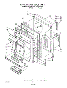 07 - Refrigerator Door parts for Whirlpool Refrigerator ET25DKXWN00 / from AppliancePartsPros.com