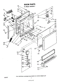 04 - Door parts for Whirlpool Dishwasher SHU55041 / from AppliancePartsPros.com