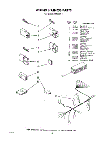 08 - Wiring Harness parts for Whirlpool Dishwasher SHU55041 / from AppliancePartsPros.com