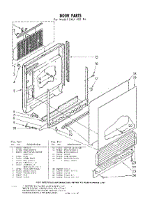 04 - Door parts for Whirlpool SAU450P4 / from AppliancePartsPros.com