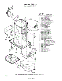 02 - Frame parts for Whirlpool Compactor SXC400W1 / from AppliancePartsPros.com