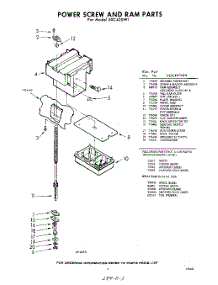 03 - Power Screw And Ram parts for Whirlpool Compactor SXC400W1 / from AppliancePartsPros.com