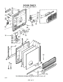 04 - Door parts for Whirlpool SDU50002 / from AppliancePartsPros.com