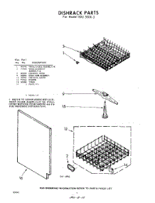 06 - Dish Rack parts for Whirlpool SDU50002 / from AppliancePartsPros.com