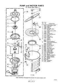 07 - Pump And Motor parts for Whirlpool SDU50002 / from AppliancePartsPros.com