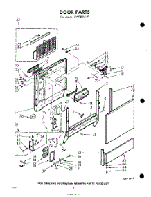 04 - Door parts for Whirlpool SWF80W9 / from AppliancePartsPros.com