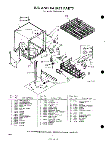 06 - Tub And Basket parts for Whirlpool SWF80W9 / from AppliancePartsPros.com