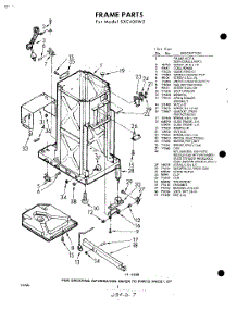 02 - Frame parts for Whirlpool Compactor SXC400W2 / from AppliancePartsPros.com
