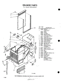 04 - Drawer parts for Whirlpool Compactor SXC400W2 / from AppliancePartsPros.com