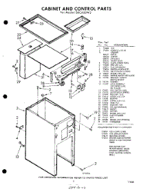 05 - Cabinet Control , Lit / Optional parts for Whirlpool Compactor SXC400W2 / from AppliancePartsPros.com