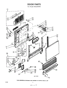 02 - Door parts for Whirlpool SAU450W0 / from AppliancePartsPros.com