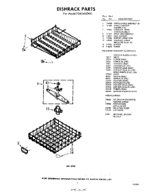 07 - Dish Rack , Lit / Optional parts for Whirlpool SAU450W0 / from AppliancePartsPros.com
