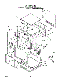 03 - Oven parts for Whirlpool Oven RB760PXYQ4 / from AppliancePartsPros.com