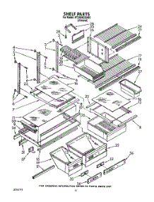 05 - Shelf, Lit / Optional parts for Whirlpool Refrigerator ET25DKXXW00 / from AppliancePartsPros.com