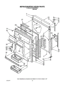 07 - Refrigerator Door parts for Whirlpool Refrigerator ET25DKXXW00 / from AppliancePartsPros.com