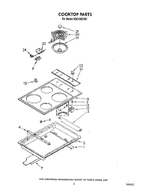 03 - Cooktop parts for Whirlpool Range RS6100XVN1 / from AppliancePartsPros.com