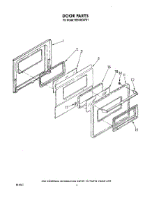 05 - Door, Optional parts for Whirlpool Range RS6100XVN1 / from AppliancePartsPros.com