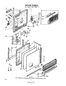 04 - Door parts for Whirlpool SDU50003 / from AppliancePartsPros.com