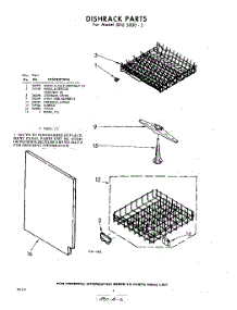 06 - Dish Rack parts for Whirlpool SDU50003 / from AppliancePartsPros.com