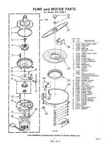 07 - Pump And Motor parts for Whirlpool SDU50003 / from AppliancePartsPros.com
