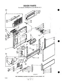 04 - Door parts for Whirlpool SWF90W0 / from AppliancePartsPros.com