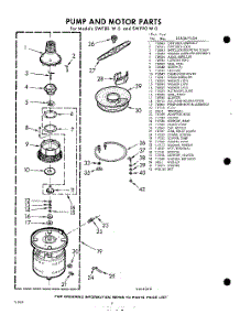 08 - Pump And Motor parts for Whirlpool SWF90W0 / from AppliancePartsPros.com