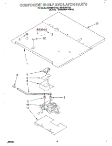 05 - Component Shelf And Latch parts for Whirlpool Oven RB760PXYQ5 / from AppliancePartsPros.com