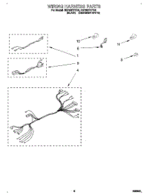 06 - Wiring Harness, Lit / Optional parts for Whirlpool Oven RB760PXYQ5 / from AppliancePartsPros.com