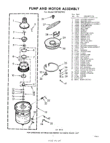 07 - Pump And Motor parts for Whirlpool Dishwasher SXF300W0 / from AppliancePartsPros.com