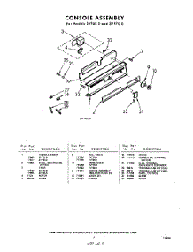 07 - Console parts for Whirlpool SVF70W0 / from AppliancePartsPros.com