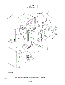 04 - Tub parts for Whirlpool SAU450W1 / from AppliancePartsPros.com