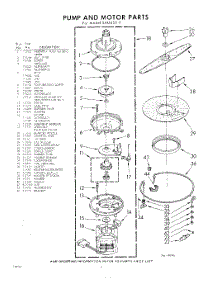 06 - Pump And Motor parts for Whirlpool SAU450W1 / from AppliancePartsPros.com