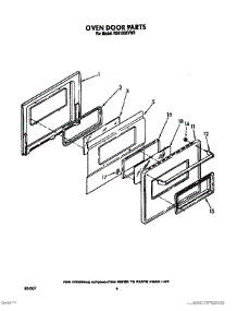 05 - Oven Door, Optional parts for Whirlpool Range RS6100XVN2 / from AppliancePartsPros.com