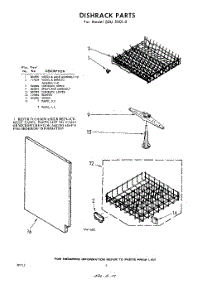 06 - Dish Rack parts for Whirlpool SDU50010 / from AppliancePartsPros.com