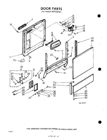 04 - Door parts for Whirlpool Dishwasher SXF300W1 / from AppliancePartsPros.com