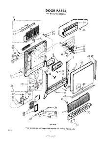 02 - Door parts for Whirlpool SAU500P0 / from AppliancePartsPros.com