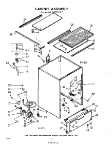 02 - Cabinet parts for Whirlpool SWF90W1 / from AppliancePartsPros.com